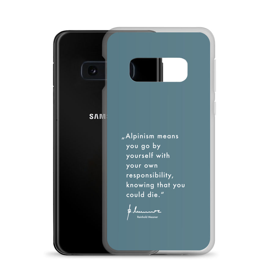 Samsung Case - Alpinism means - petrol