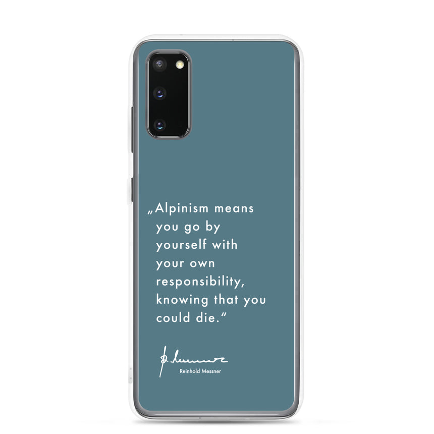 Samsung Case - Alpinism means - petrol