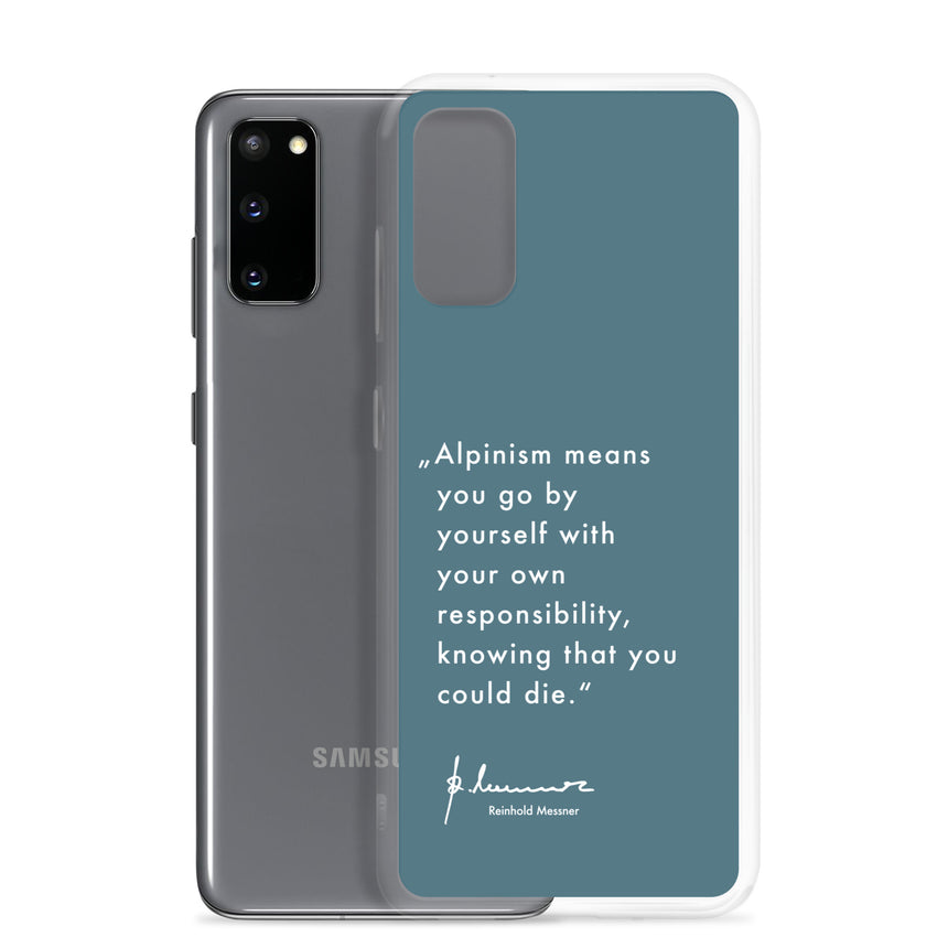 Samsung Case - Alpinism means - petrol