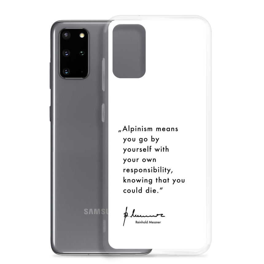 Samsung Case - Alpinism means - white