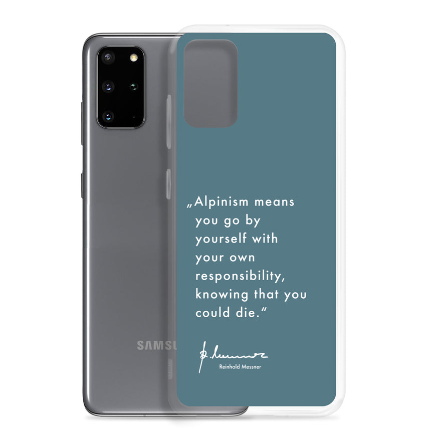 Samsung Case - Alpinism means - petrol