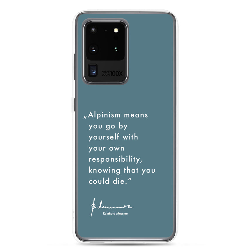 Samsung Case - Alpinism means - petrol