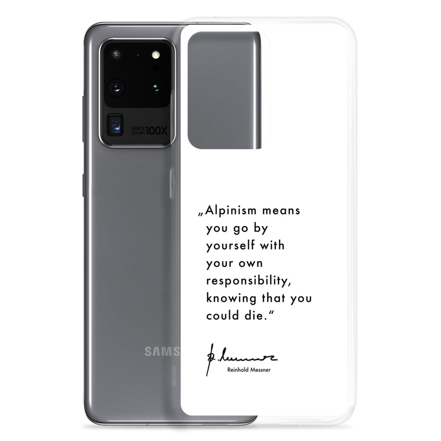 Samsung Case - Alpinism means - white