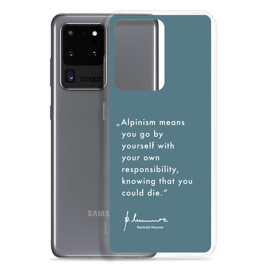 Samsung Case - Alpinism means - petrol