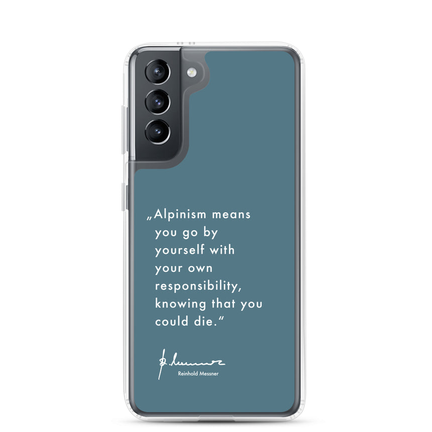 Samsung Case - Alpinism means - petrol