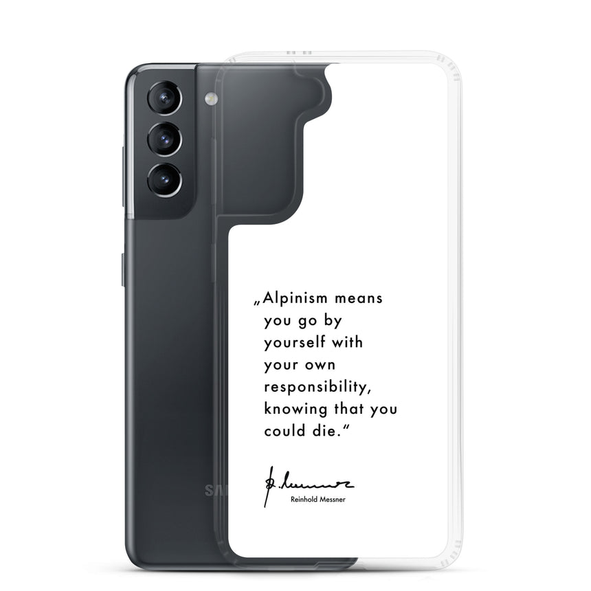 Samsung Case - Alpinism means - white