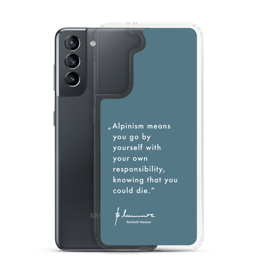 Samsung Case - Alpinism means - petrol