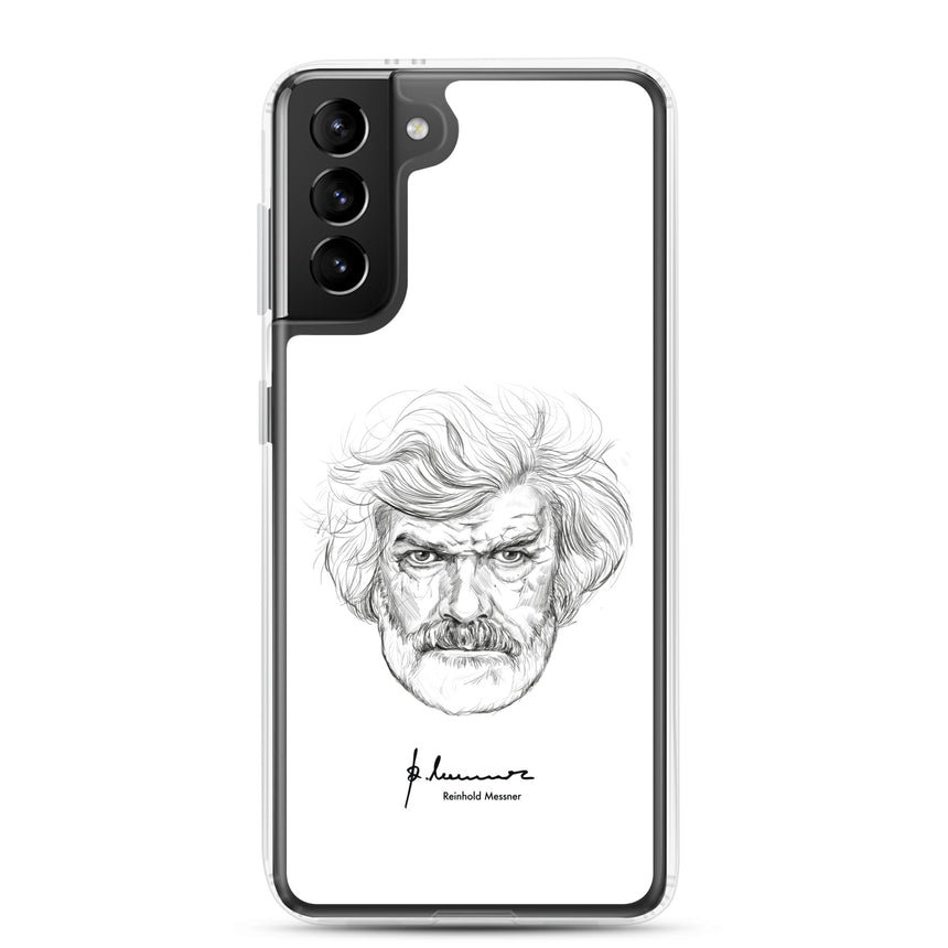 Samsung Case - Reinhold Messner - Illustrazione Porträt