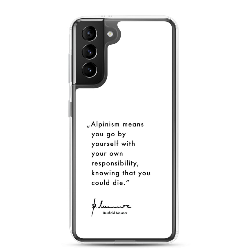 Samsung Case - Alpinism means - white