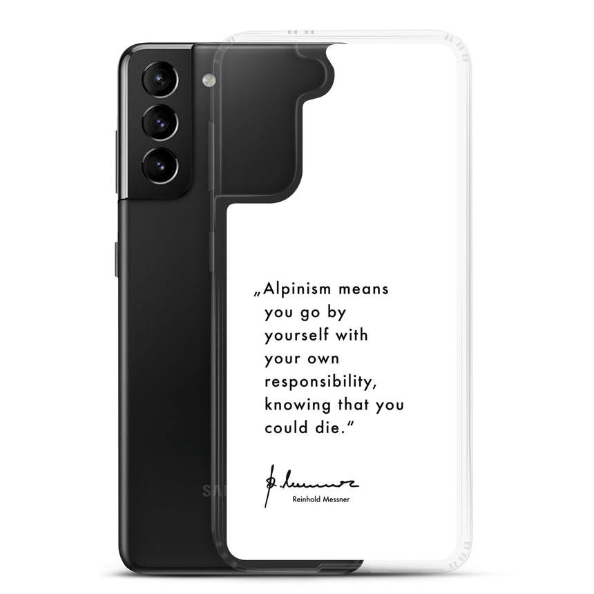 Samsung Case - Alpinism means - white