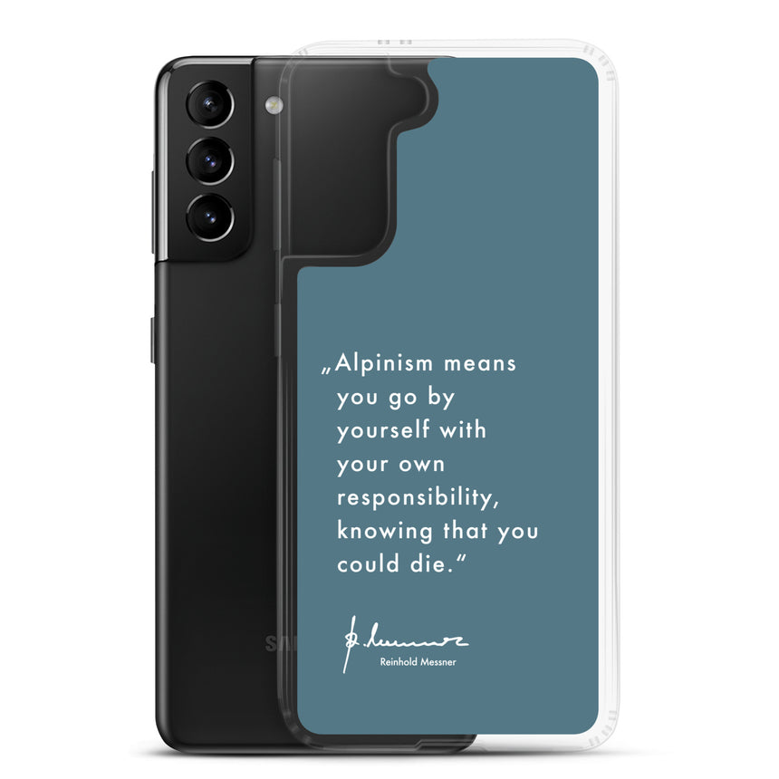 Samsung Case - Alpinism means - petrol