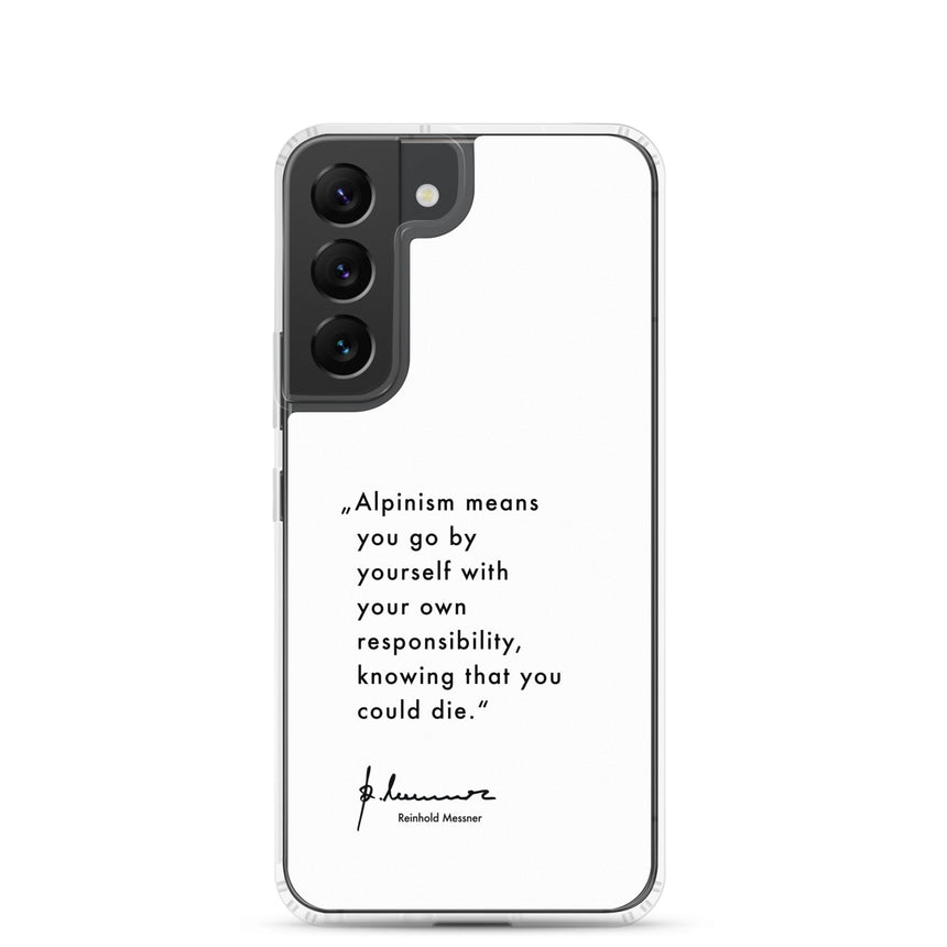 Samsung Case - Alpinism means - white