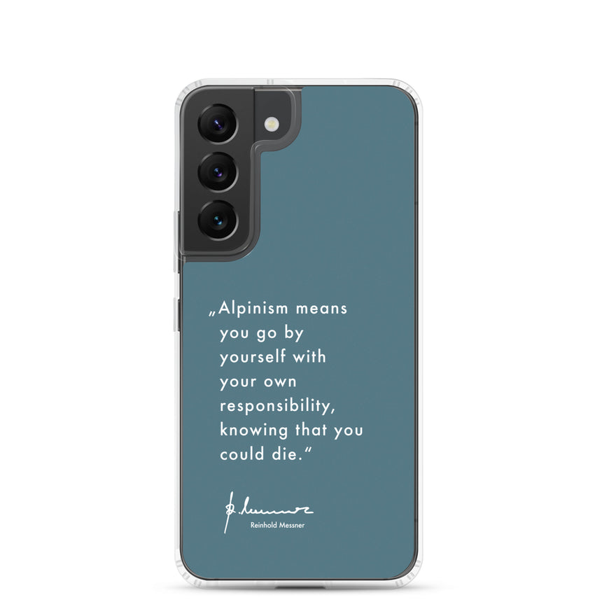 Samsung Case - Alpinism means - petrol