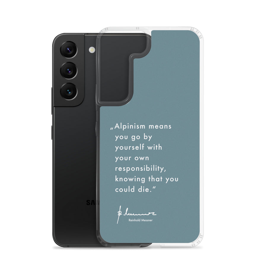 Samsung Case - Alpinism means - petrol