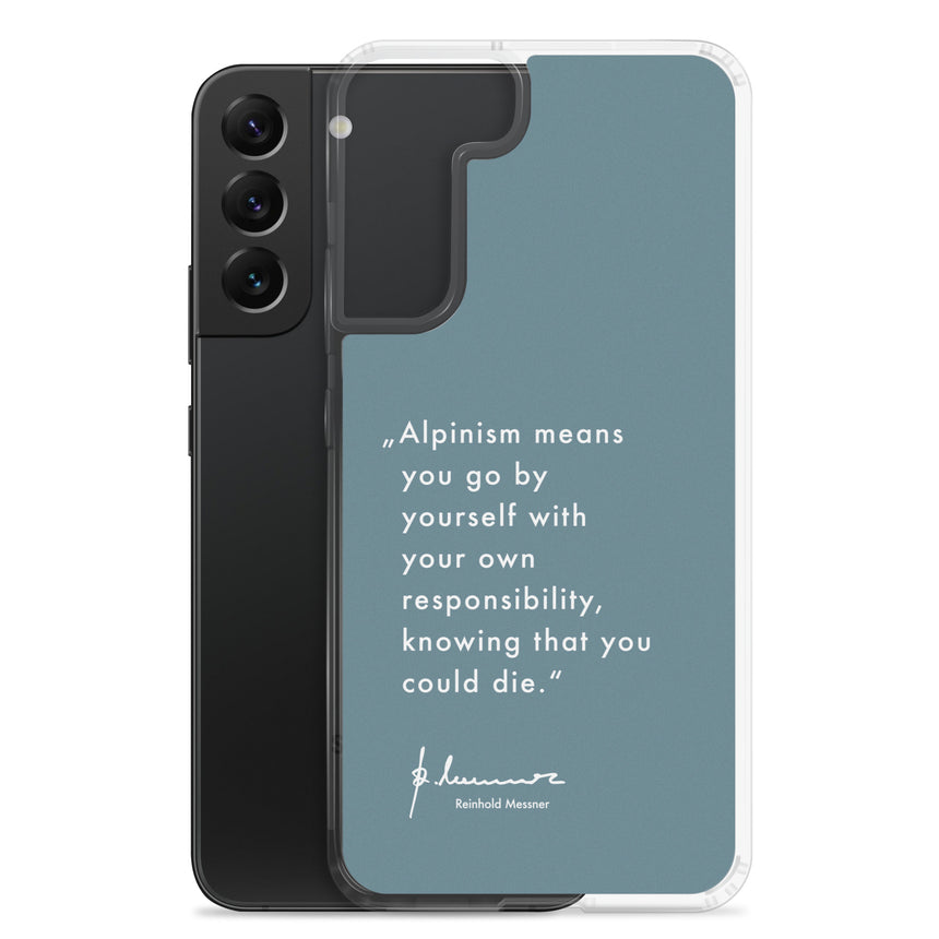 Samsung Case - Alpinism means - petrol