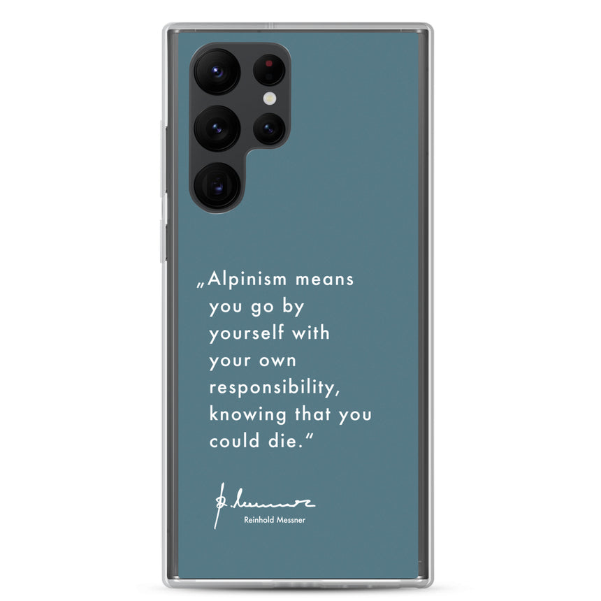 Samsung Case - Alpinism means - petrol