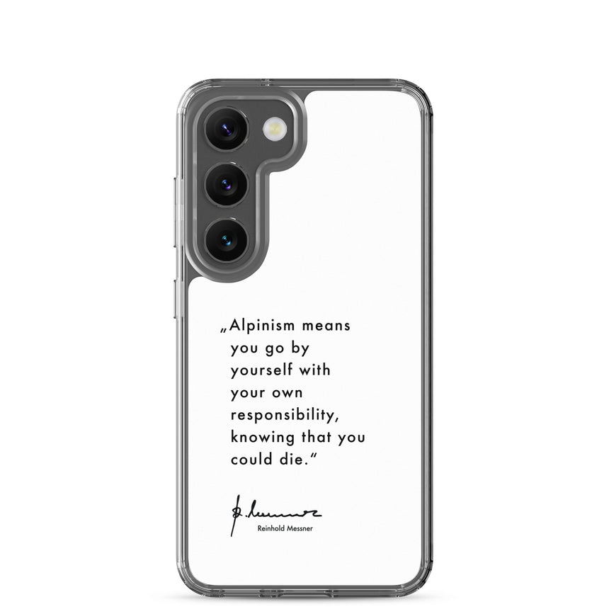 Samsung Case - Alpinism means - white