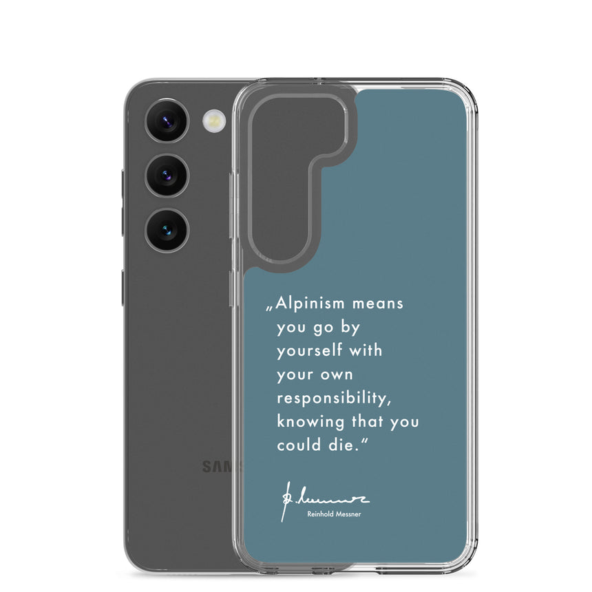 Samsung Case - Alpinism means - petrol