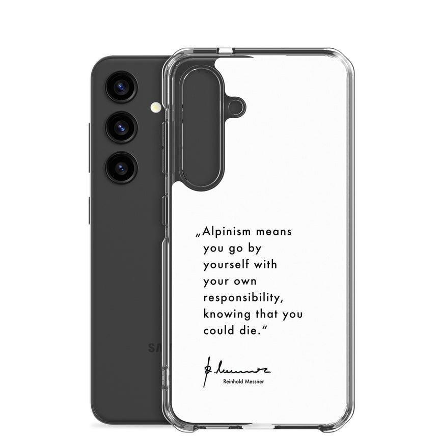 Samsung Case - Alpinism means - white