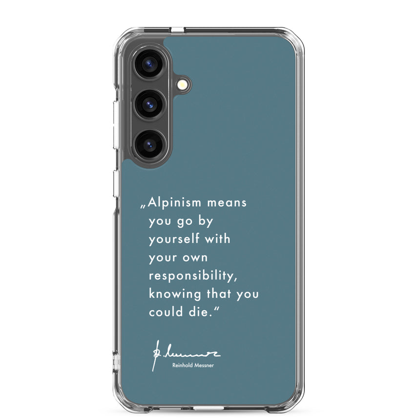 Samsung Case - Alpinism means - petrol