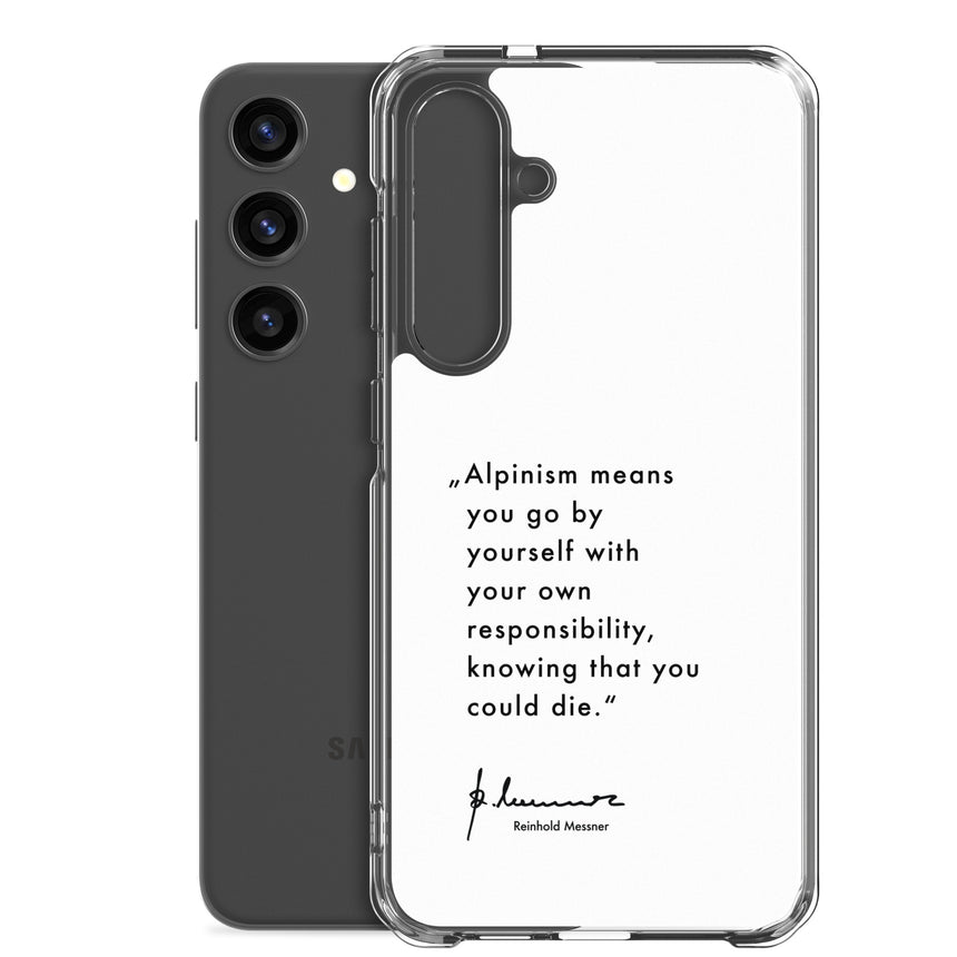 Samsung Case - Alpinism means - white