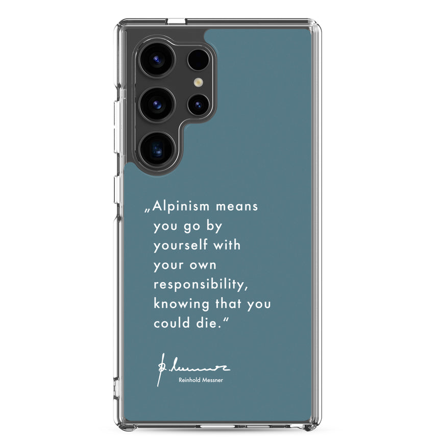 Samsung Case - Alpinism means - petrol