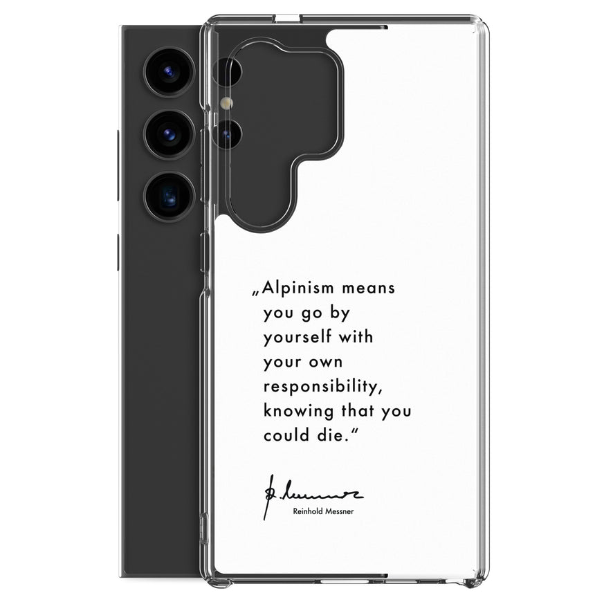 Samsung Case - Alpinism means - white