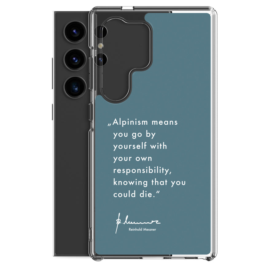 Samsung Case - Alpinism means - petrol