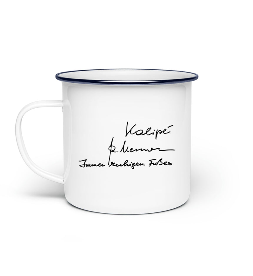 Basic Tasse - Kalipé - Immer ruhigen Fußes - Signatur