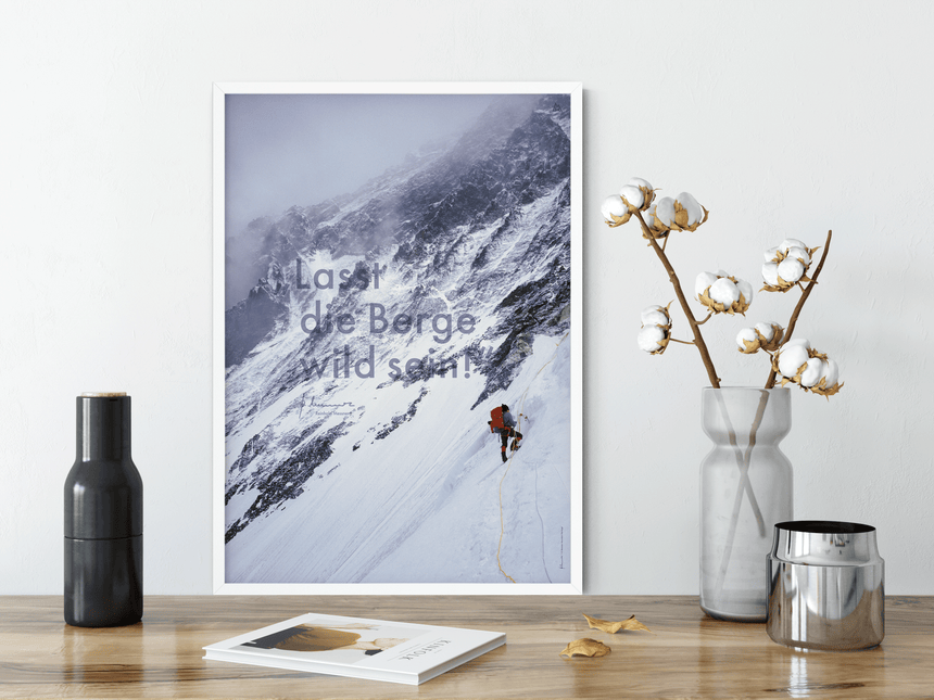 Poster - Reinhold Messner - 1978 Lhotse Flanke - Zitat