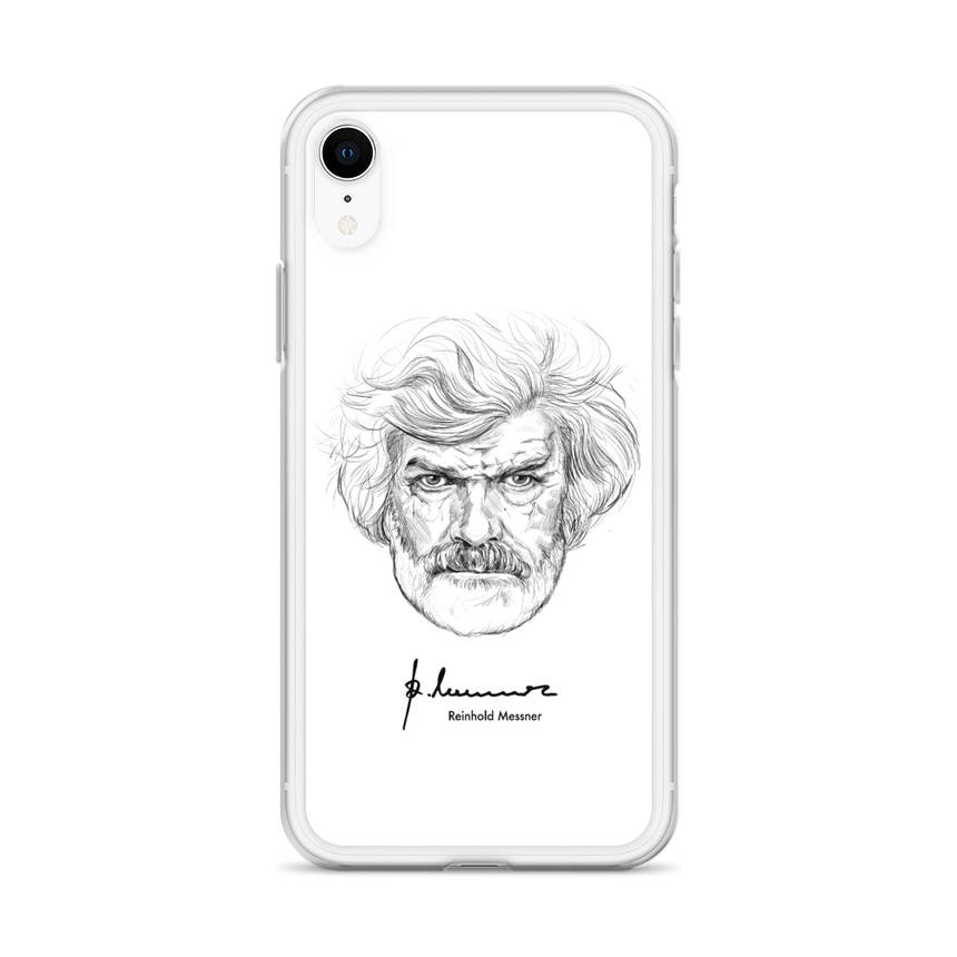 Coque iPhone - Reinhold Messner - Portrait d'illustration