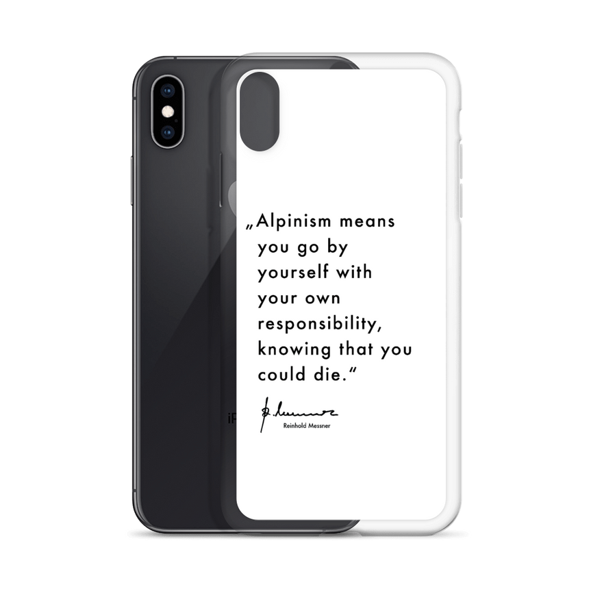 iPhone Case - Alpinism means - white