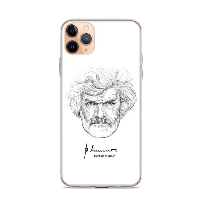 Custodia per iPhone - Reinhold Messner - Ritratto di illustrazione