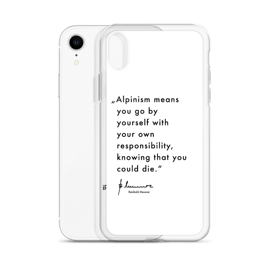 Coque iPhone - Alpinisme signifie - blanc