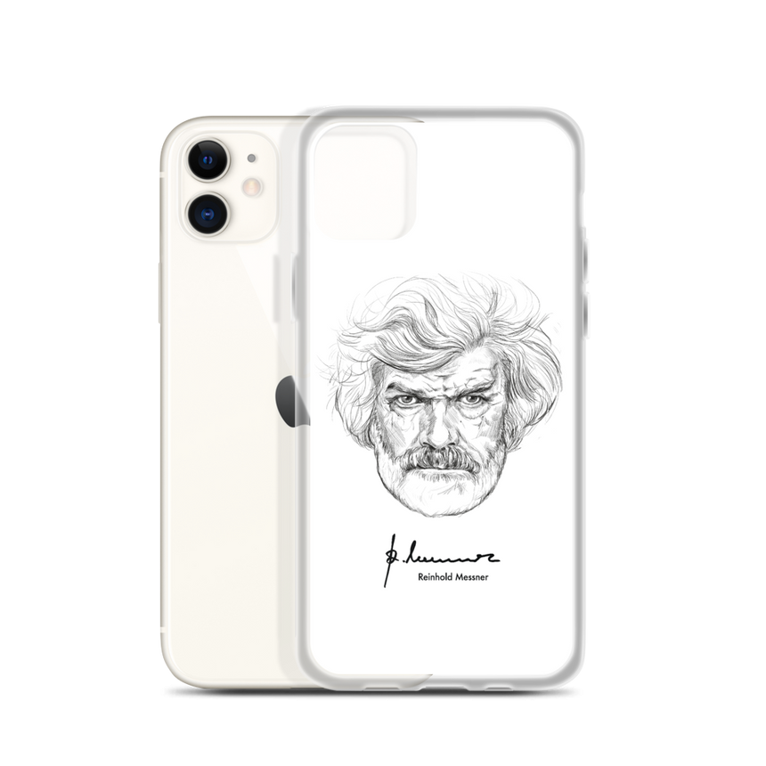 Custodia per iPhone - Reinhold Messner - Ritratto di illustrazione