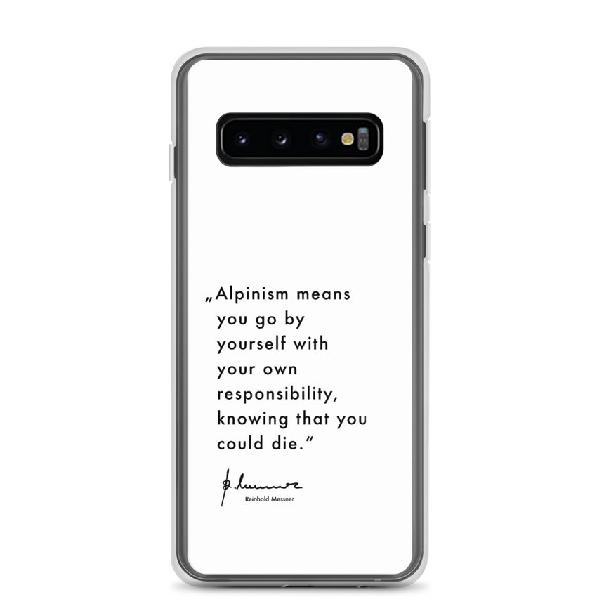 Samsung Case - Alpinism means - white