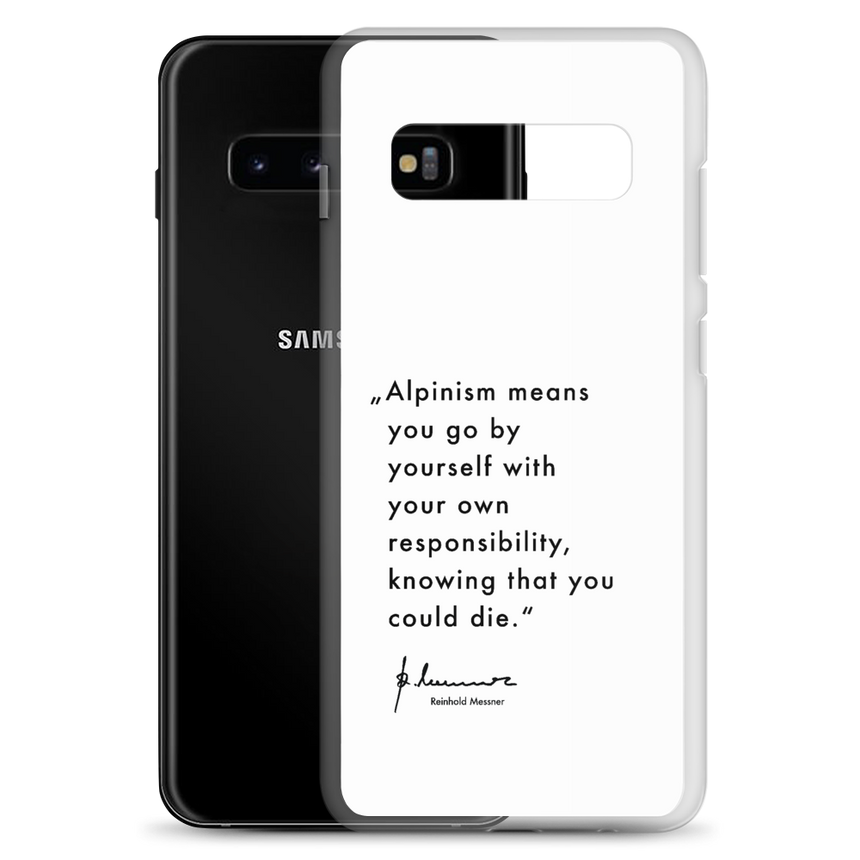 Coque Samsung - Alpinisme signifie - blanc