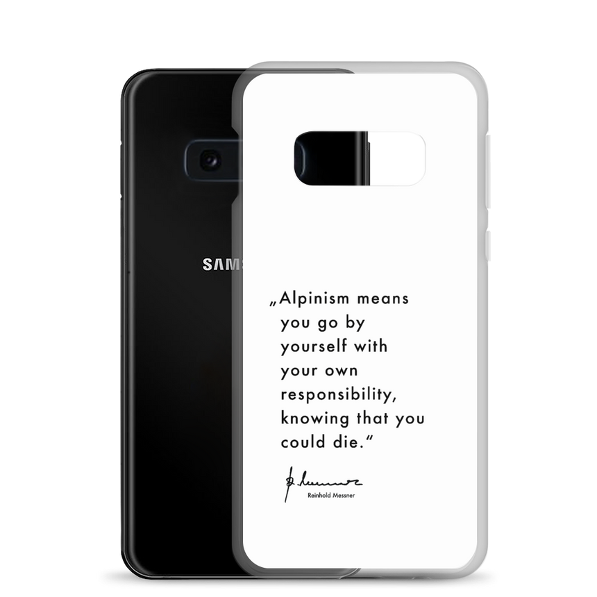 Coque Samsung - Alpinisme signifie - blanc
