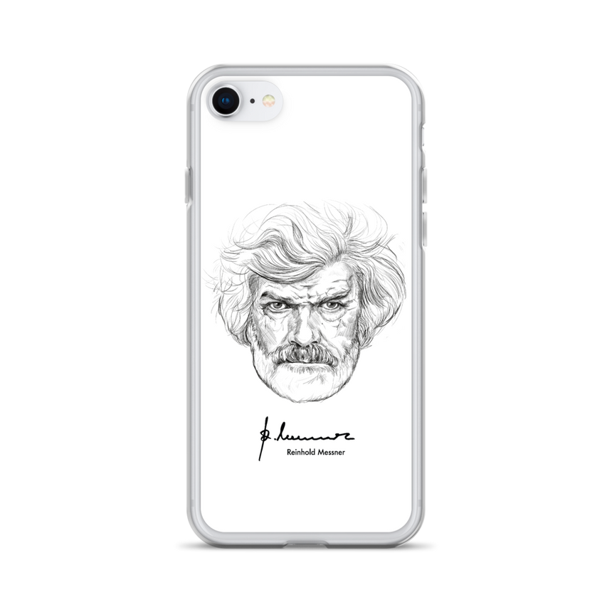Coque iPhone - Reinhold Messner - Portrait d'illustration