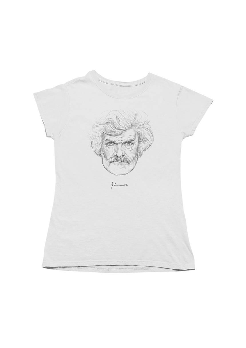Premium Organic Shirt Damen - Reinhold Messner - Illustrazione Porträt